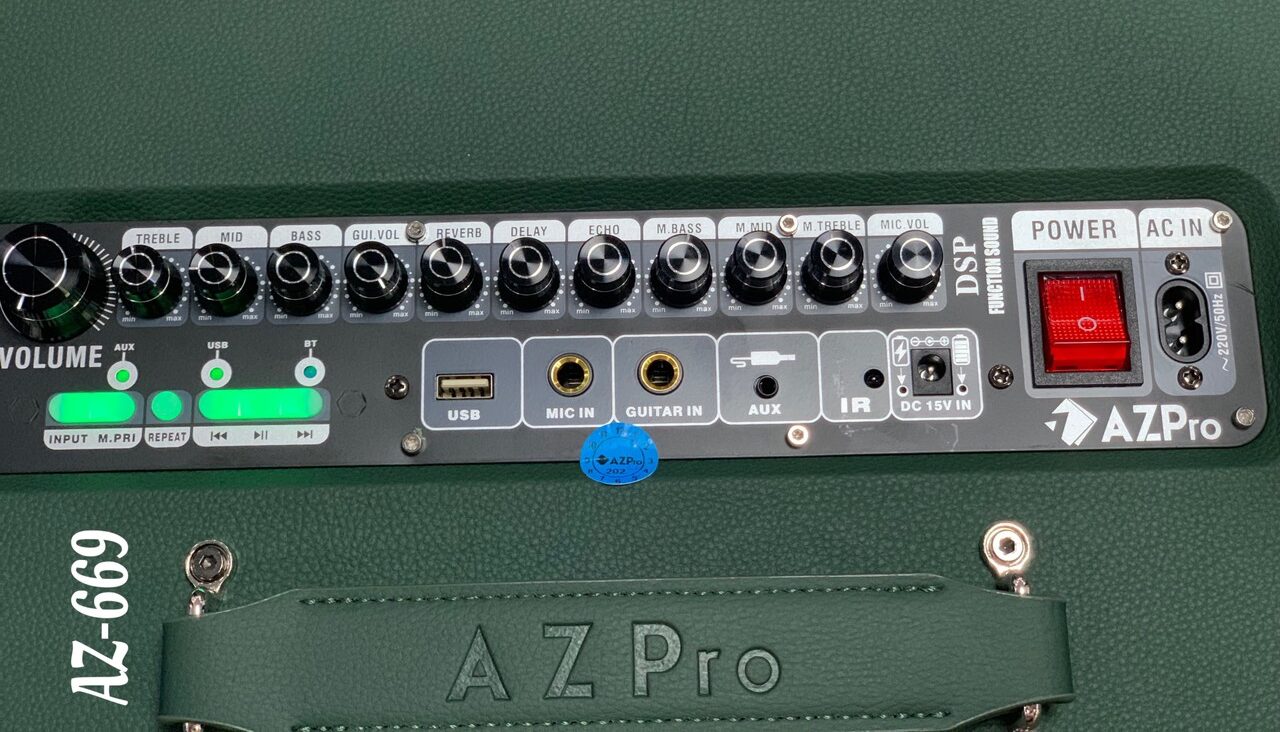 Loa Xách Tay AZ-669 (2 Bas20) - Điện Máy Plus