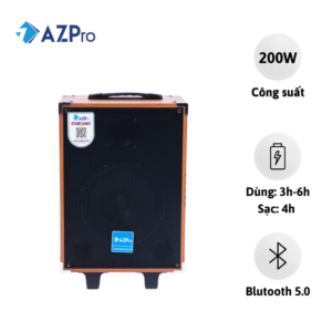 Loa Kéo KARAOKE AZ-8A (1 Mic) Đen Bas 20