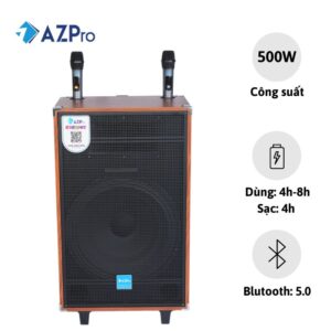 Loa Kéo AZ-V15 Đen Bas40