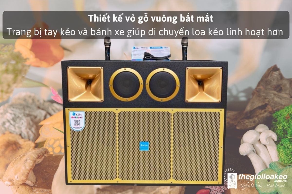 Loa Kéo KARAOKE AZ-216D (2 Bas40 Ngang) chính hãng Loa Kéo KARAOKE AZ-216D (2 Bas40 Ngang) - Điện Máy Plus