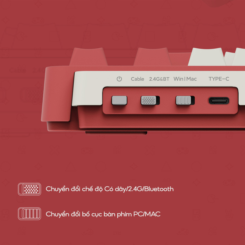 Bàn phím cơ Xiaomi MIIIW ART Z830 – Không dây, Switch Gateron G Pro, RGB, Hotswap, Gasket mount, 83 phím chính hãng Bàn phím cơ Xiaomi MIIIW ART Z830 – Không dây, Switch Gateron G Pro, RGB, Hotswap, Gasket mount, 83 phím - Điện Máy Plus