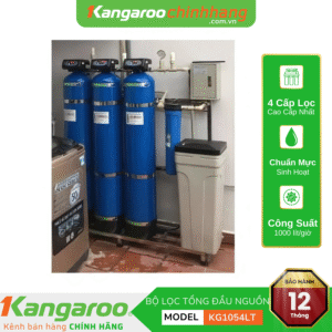 Bộ lọc tổng Kangaroo 4 cấp KG1054LT-4 van tự động 1000l/h siêu lọc