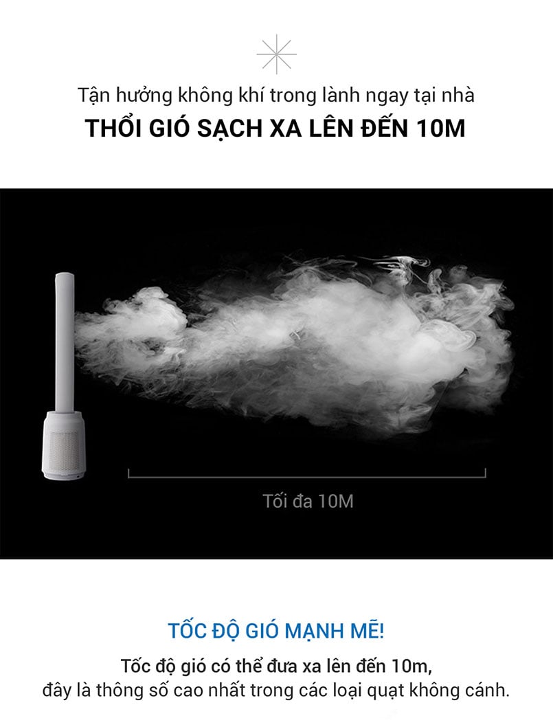 Quạt không cánh Lumias T08 Pro – 38W, 3 chế độ gió chính hãng Quạt không cánh Lumias T08 Pro – 38W, 3 chế độ gió - Điện Máy Plus