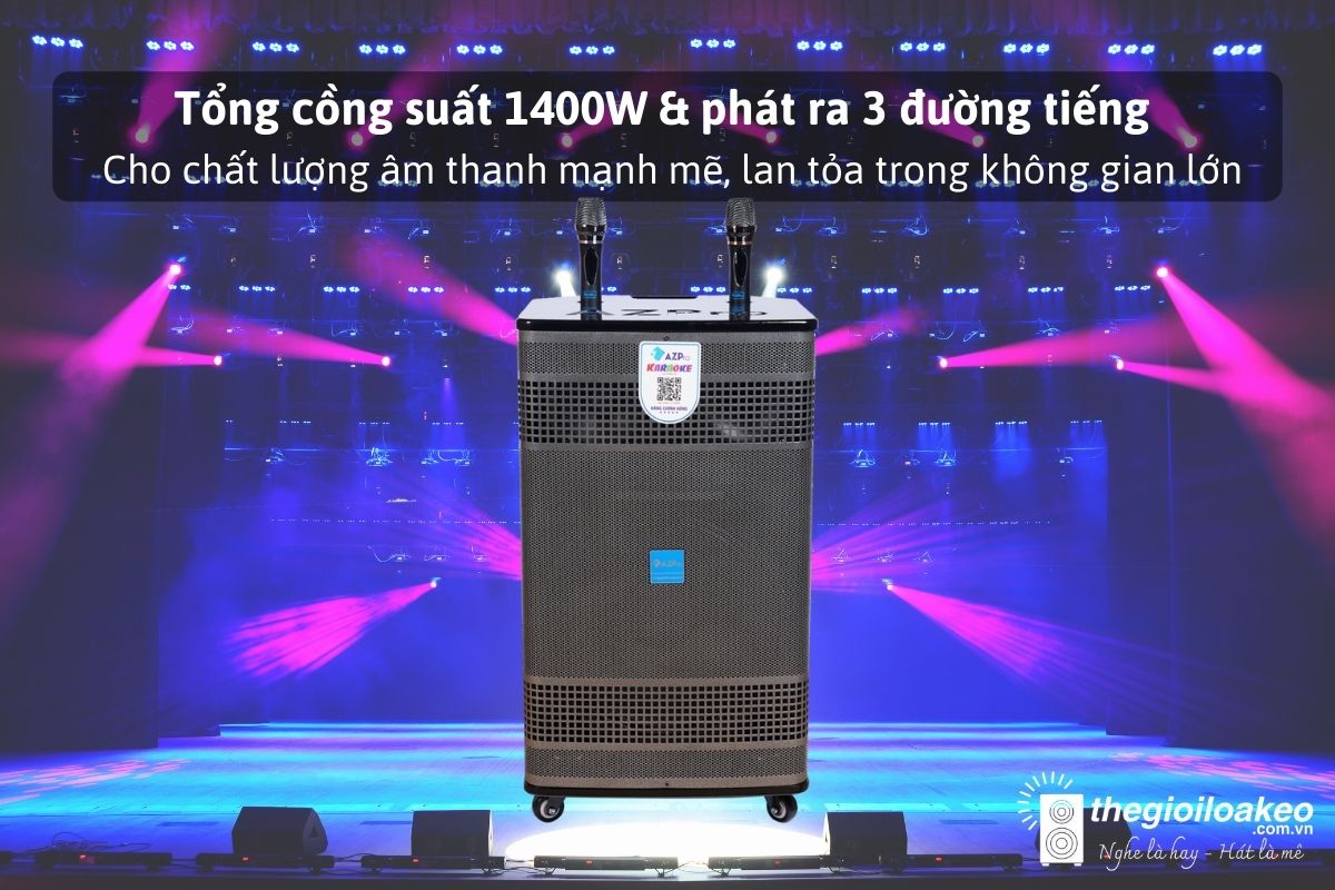 Loa Kéo AZ-359 Bas40 (3 ĐT) chính hãng Loa Kéo AZ-359 Bas40 (3 ĐT) - Điện Máy Plus