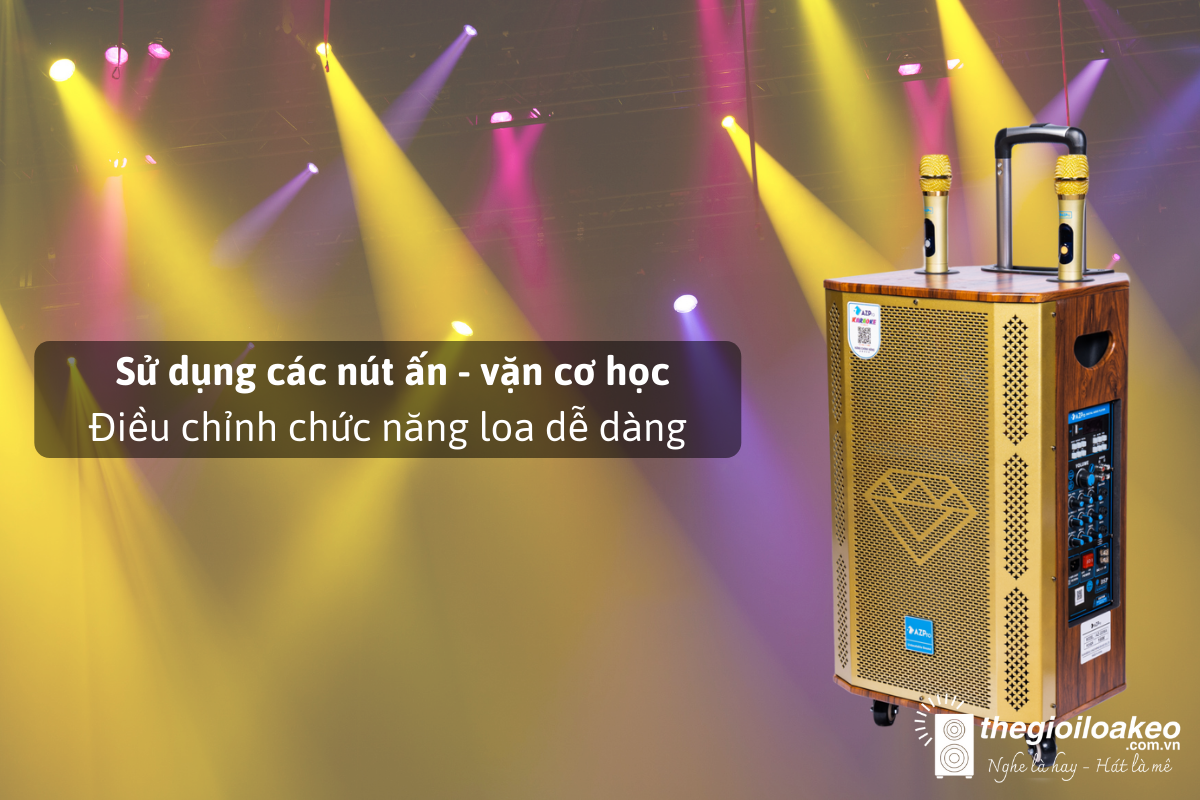 Loa Kéo KARAOKE AZ-2206A Bas 30 (3 ĐT) - Điện Máy Plus