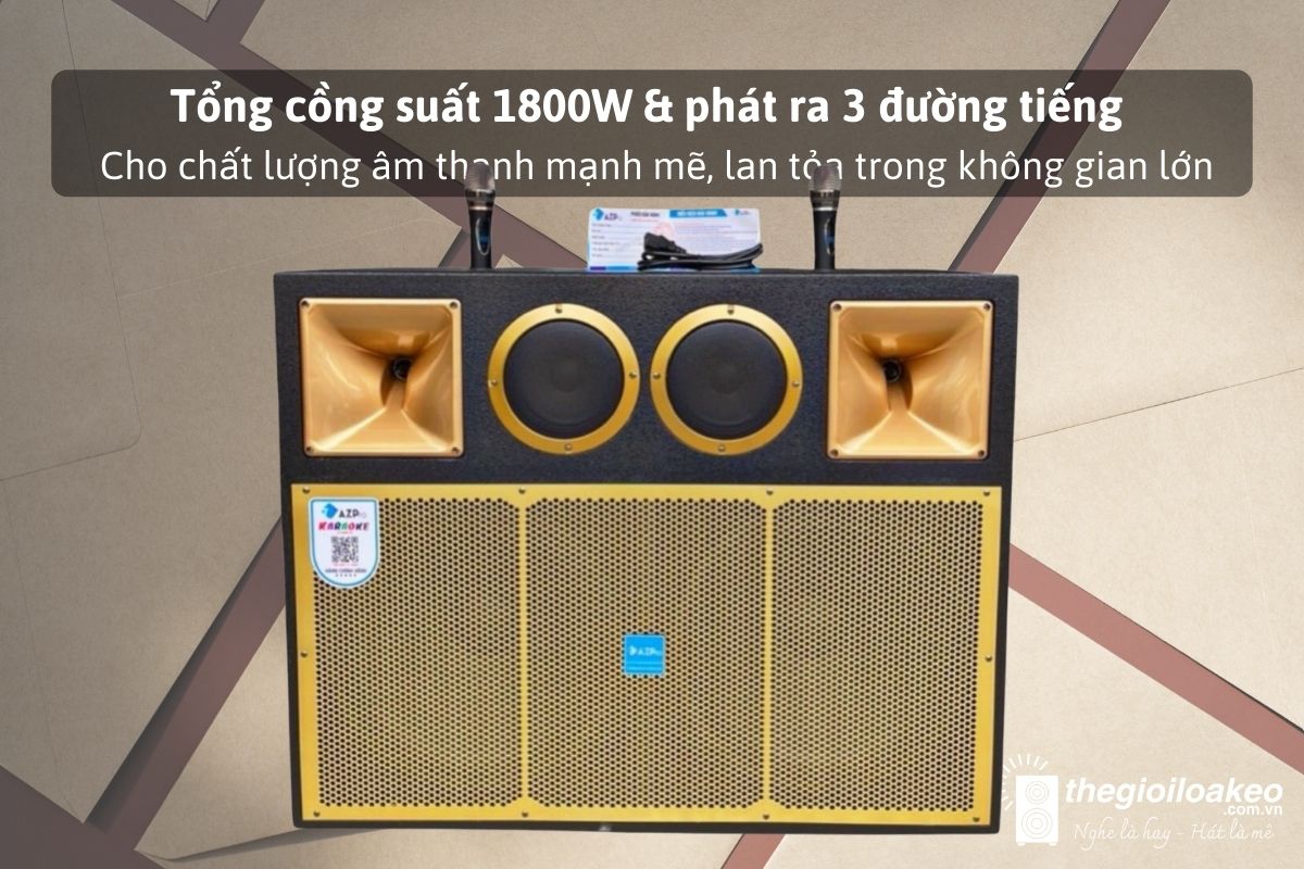 Loa Kéo KARAOKE AZ-216D (2 Bas40 Ngang) chính hãng Loa Kéo KARAOKE AZ-216D (2 Bas40 Ngang) - Điện Máy Plus