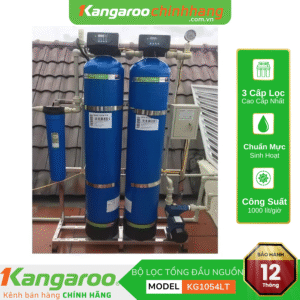 Bộ lọc tổng Kangaroo 3 cấp KG1054LT-3 van tự động 1000l/h siêu lọc