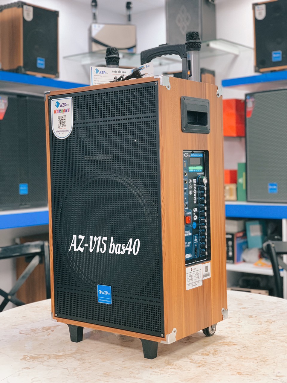 Loa Kéo AZ-V15 Đen Bas40 - Điện Máy Plus