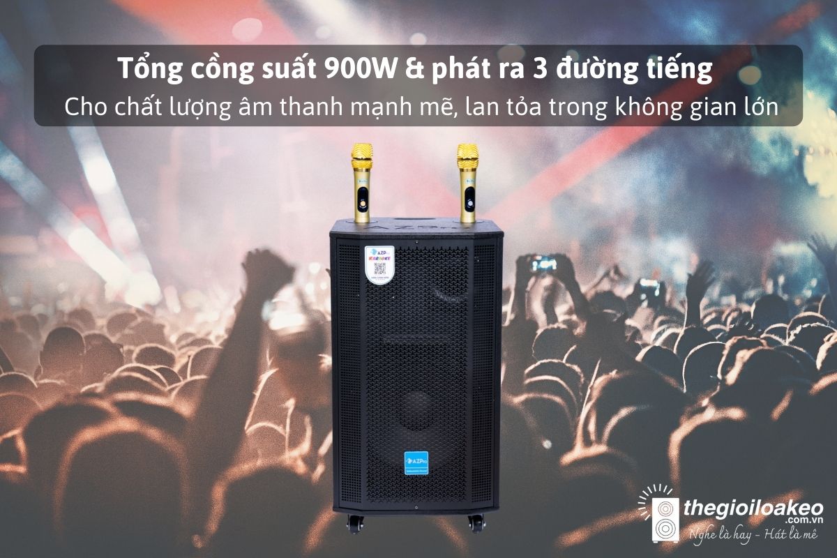 Loa Kéo AZ-1208A Bas 30 (3 ĐT) - Điện Máy Plus