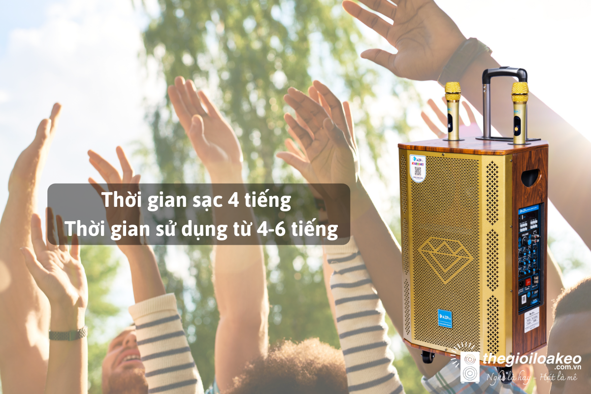 Loa Kéo KARAOKE AZ-2206A Bas 30 (3 ĐT) - Điện Máy Plus