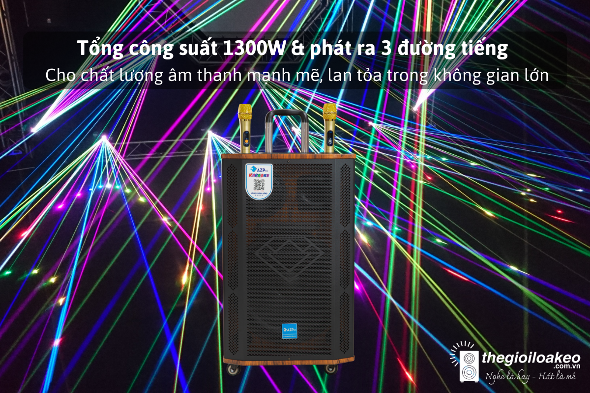 Loa Kéo KARAOKE AZ-2506 Bas40 (3 ĐT) - Điện Máy Plus