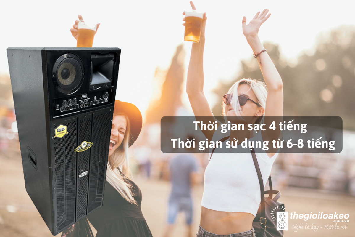 LOA KÉO KARAOKE ĐIỆN DI ĐỘNG BEST B-9200 - Điện Máy Plus