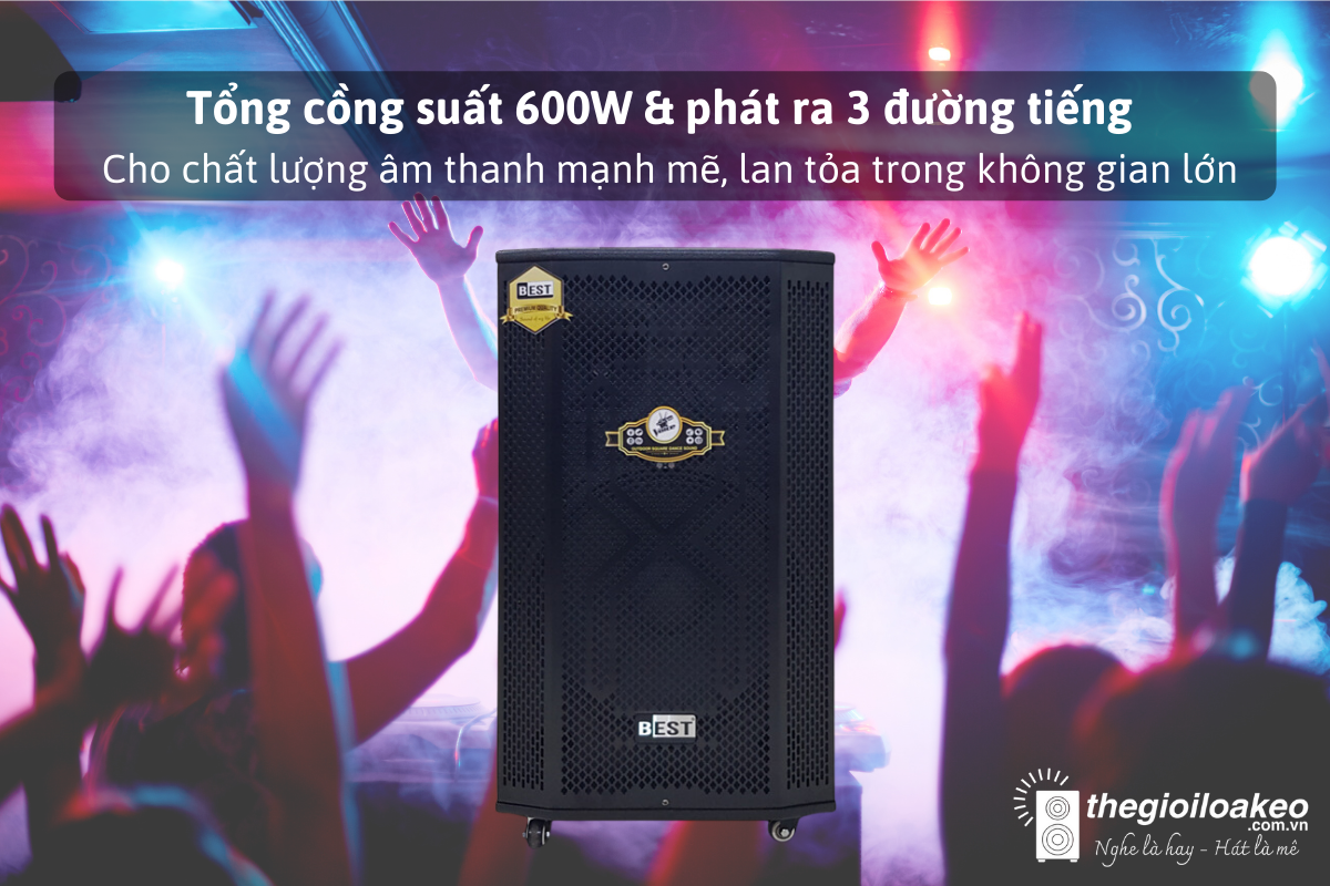 LOA KÉO KARAOKE DI ĐỘNG BEST 6850 - Điện Máy Plus