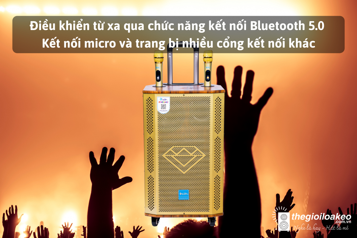 Loa Kéo KARAOKE AZ-2206A Bas 30 (3 ĐT) - Điện Máy Plus