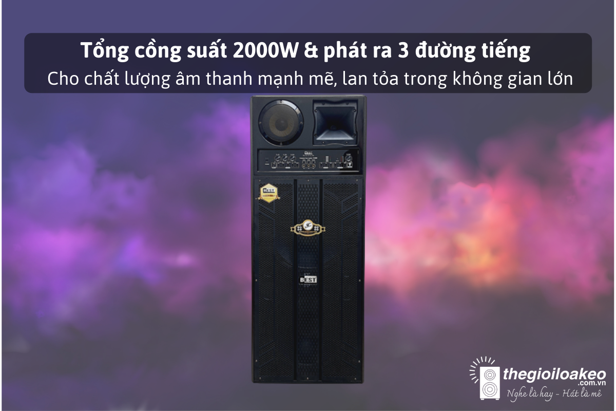 LOA KÉO KARAOKE ĐIỆN DI ĐỘNG BEST B-9200 - Điện Máy Plus