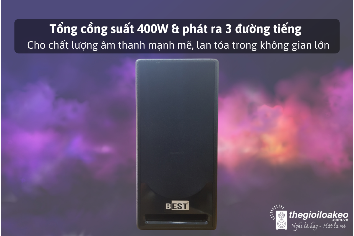 LOA KÉO KARAOKE DI ĐỘNG BEST BOSS II – Loa 3 đường tiếng - Điện Máy Plus