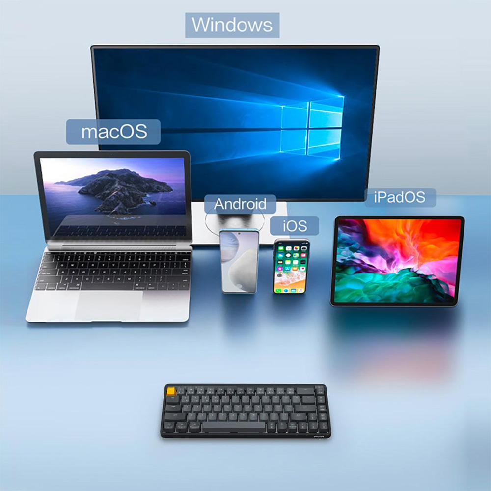 Bàn phím cơ Xiaomi MIIIW POP Z680cc – Không dây, Switch Gateron, LED, 68 phím chính hãng Bàn phím cơ Xiaomi MIIIW POP Z680cc – Không dây, Switch Gateron, LED, 68 phím - Điện Máy Plus