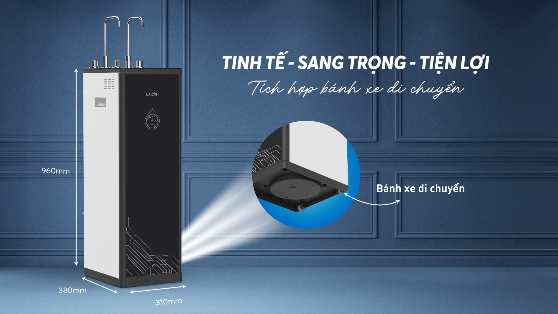 Máy lọc nước nóng lạnh Karofi KAD-D66 chính hãng Máy lọc nước nóng lạnh Karofi KAD-D66 - Điện Máy Plus