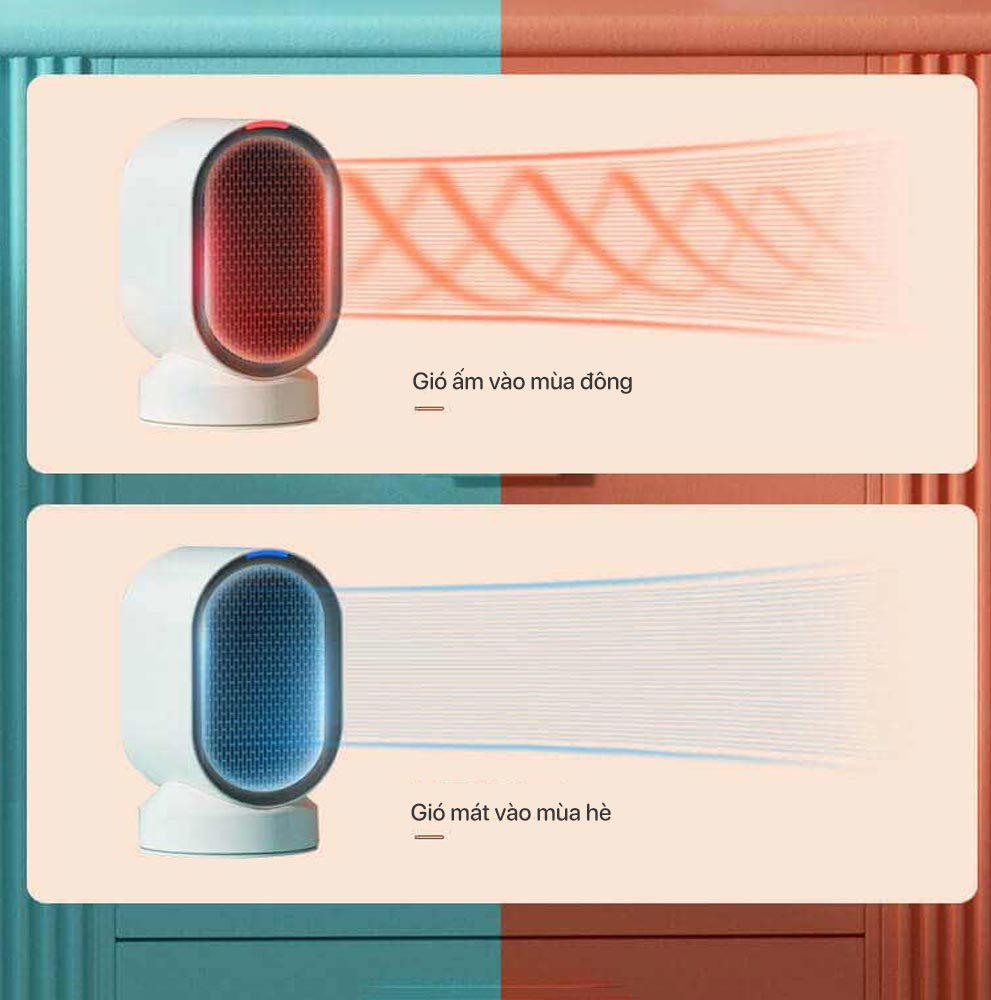 Quạt sưởi gốm mini DOUHE DH-QN04 phiên bản mới nhất chính hãng Quạt sưởi gốm mini DOUHE DH-QN04 phiên bản mới nhất - Điện Máy Plus