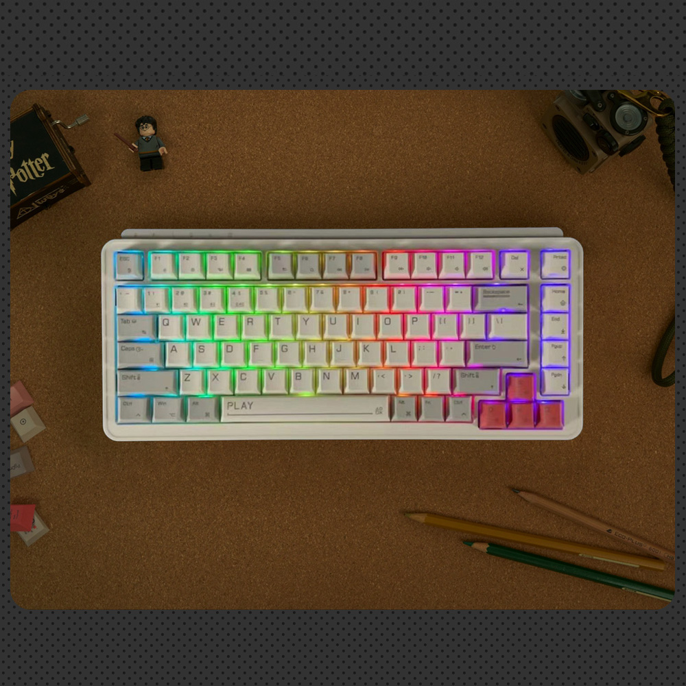 Bàn phím cơ Xiaomi MIIIW ART Z830 – Không dây, Switch Gateron G Pro, RGB, Hotswap, Gasket mount, 83 phím chính hãng Bàn phím cơ Xiaomi MIIIW ART Z830 – Không dây, Switch Gateron G Pro, RGB, Hotswap, Gasket mount, 83 phím - Điện Máy Plus