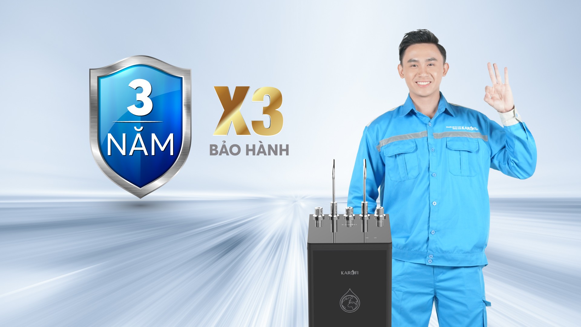 Máy lọc nước nóng lạnh Karofi KAD-D66 - Điện Máy Plus