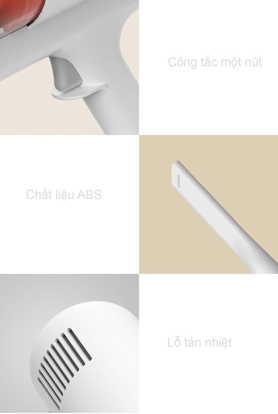 Máy hút bụi cầm tay Mijia Gen 2 chính hãng Máy hút bụi cầm tay Mijia Gen 2 - Điện Máy Plus