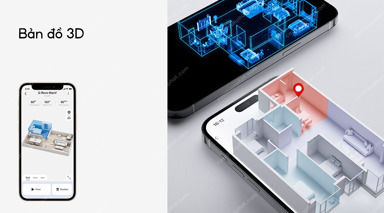 Robot hút bụi Roborock Q Revo MaxV - Điện Máy Plus