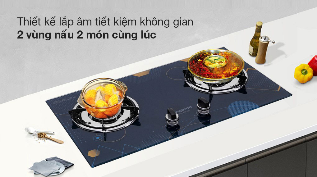 Bếp Gas Âm Kangaroo KG536B - Điện Máy Plus