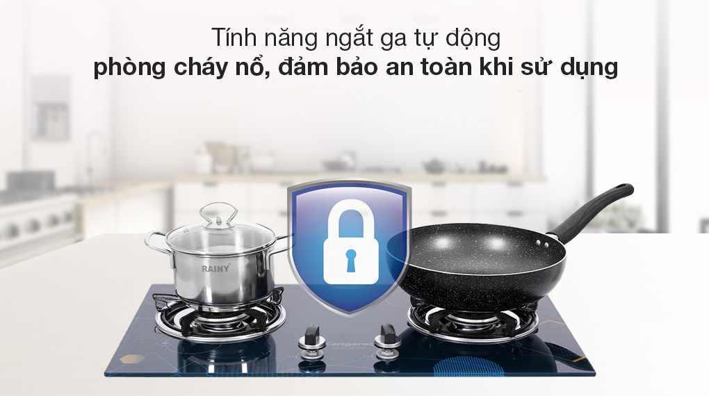 Bếp Gas Âm Kangaroo KG536B - Điện Máy Plus