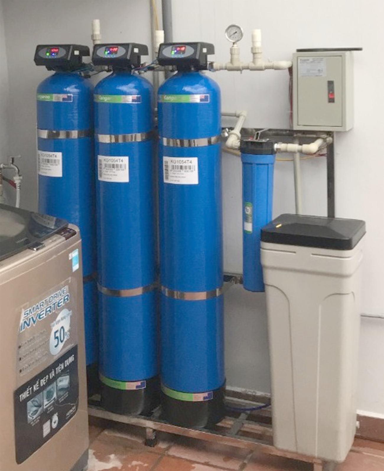 Bộ lọc tổng Kangaroo 4 cấp KG1054LT-4 van tự động 1000l/h siêu lọc - Điện Máy Plus