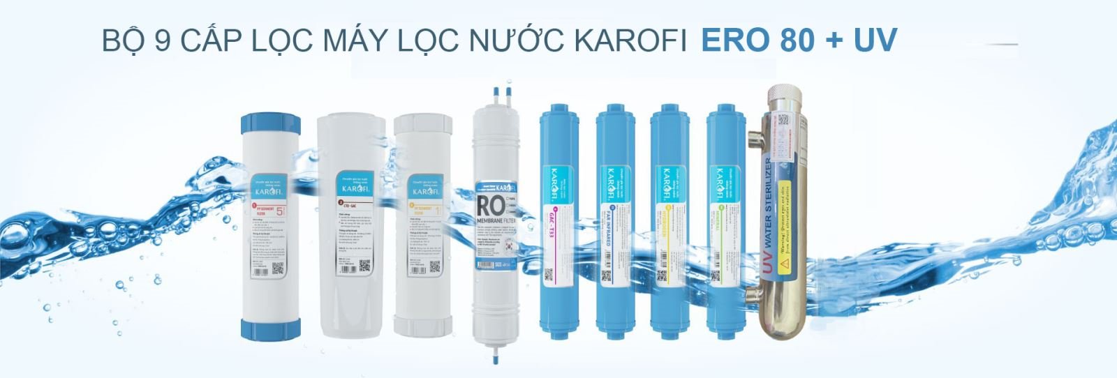 Máy lọc nước Karofi KT-ERO80 + ORP + UV Tự Động - Điện Máy Plus