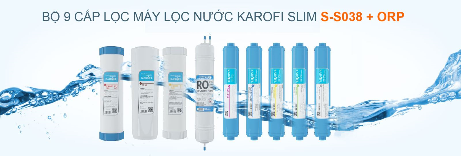 Máy lọc nước Karofi SLIM S-S038 + ORP - Điện Máy Plus