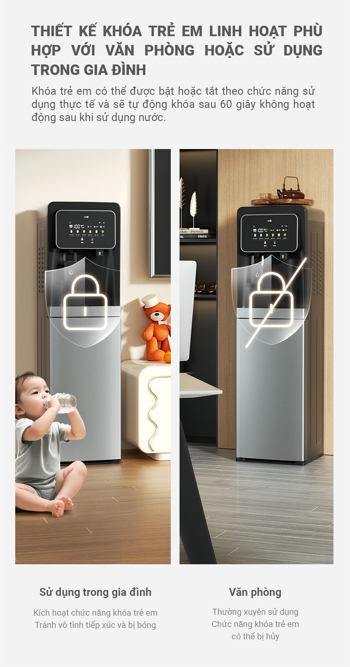 Cây Nước Nóng Lạnh YD9510 - Điện Máy Plus