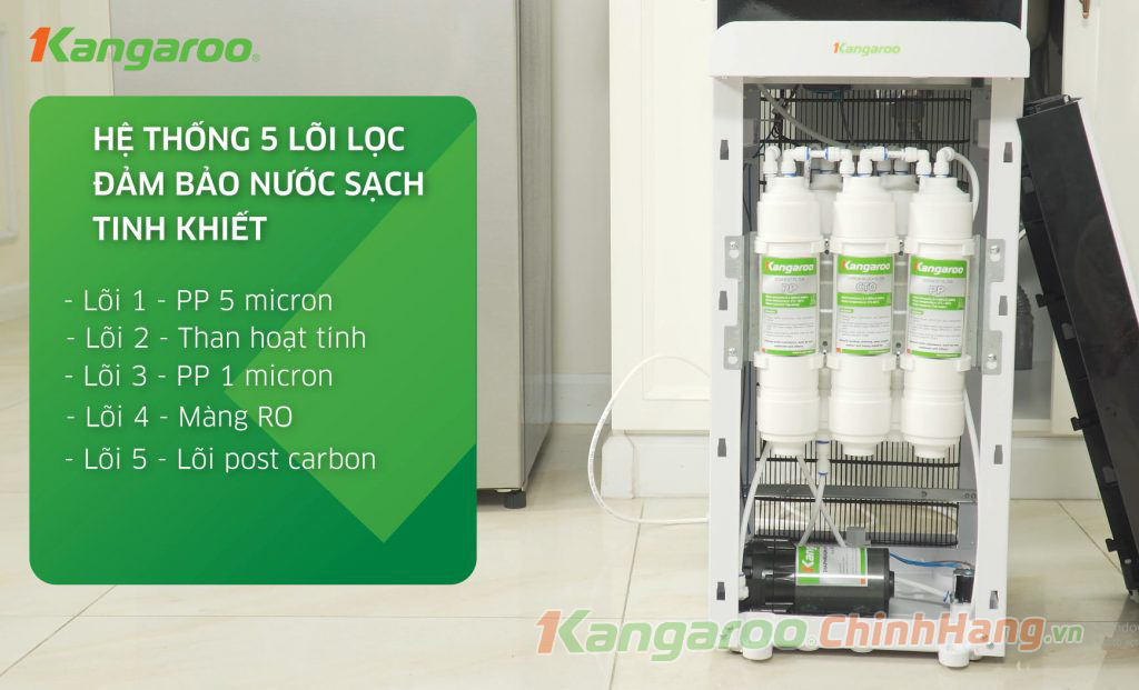 Cây nước nóng lạnh Kangaroo KG62A3 – Tích hợp bộ Lọc RO - Điện Máy Plus
