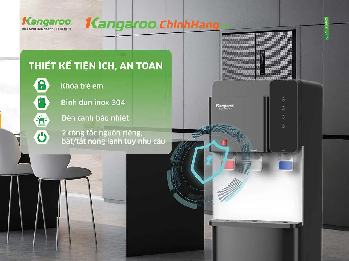 Cây nước nóng lạnh Kangaroo KG699A3 – Cây Hút Bình, Mới 2025 - Điện Máy Plus