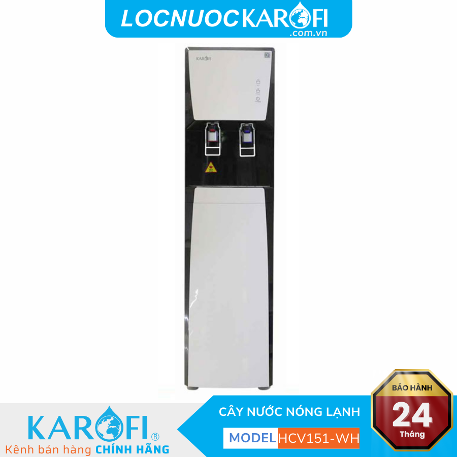Cây nước nóng lạnh Karofi HCV151-WH
