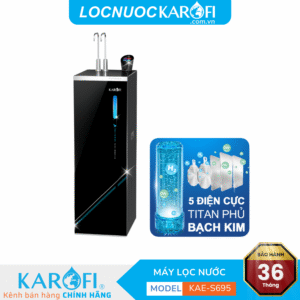 Máy lọc nước nóng lạnh Hydro-ion kiềm Karofi KAE-S695