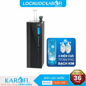 Máy lọc nước nóng lạnh Hydro-ion kiềm Karofi KAE-S86