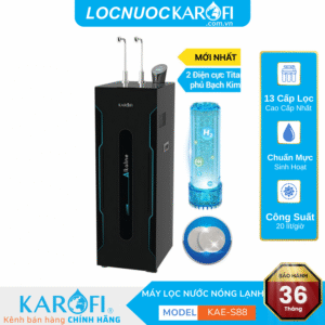 Máy lọc nước ion kiềm nóng lạnh nguội Karofi KAE-S88