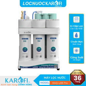 Máy lọc nước hydrogen ion kiềm Karofi KAQ-U05 Pro+AKLALINE - 11 Lõi