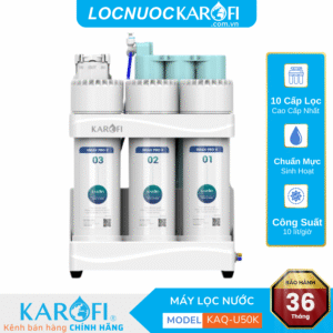 Máy lọc nước RO Karofi KAQ-U50K – 10 lõi