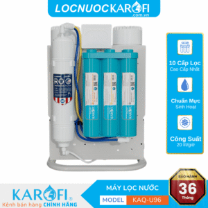 Máy lọc nước Karofi KAQ-U96 – 10 lõi Cao Cấp – VÒI LED THÔNG MINH