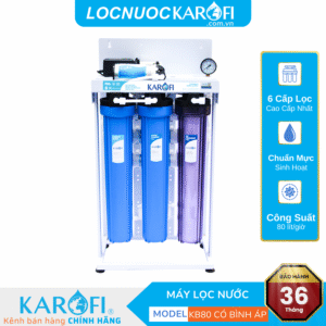 Máy lọc bán công nghiệp 80 lít/h – Có bình áp – KB80