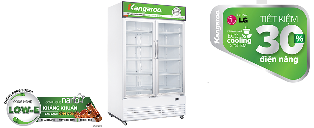 Tủ mát kháng khuẩn Kangaroo KG1010AT - Điện Máy Plus