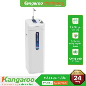 Máy lọc nước Kangaro Hydrogen ion Kiềm KG10A8ES - Nóng Lạnh Nguội