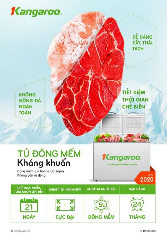 Tủ đông mềm Kangaroo KG408S2 - Điện Máy Plus