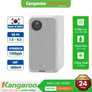 Máy lọc nước Hydrogen ion kiềm Kangaroo KG400HU-ALKALINE 6 Lõi
