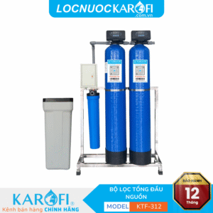 Bộ lọc tổng đầu nguồn gia đình KTF-312 - 3 Cấp, Van tự động, Xử lý Canxi, Sắt