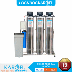 Bộ lọc tổng đầu nguồn gia đình KTF-313i - 4 cấp lọc, van tự động, xử lý canxi