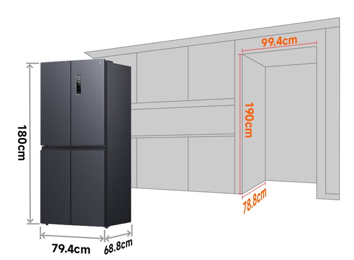 Tủ lạnh Xiaomi Mijia 430L, 4 cánh, ion khử khuẩn, cấp đông nhanh chính hãng Tủ lạnh Xiaomi Mijia 430L, 4 cánh, ion khử khuẩn, cấp đông nhanh - Điện Máy Plus